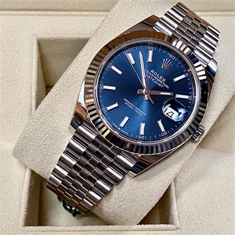 blue rolex dj dial